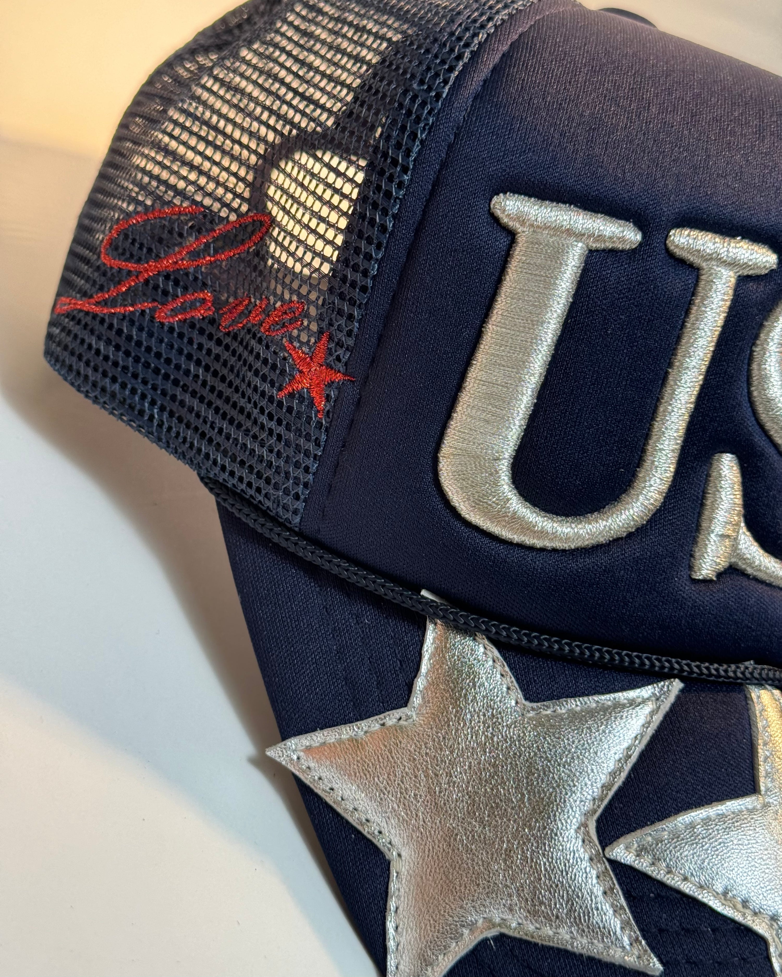 Navy Star Trucker Hat